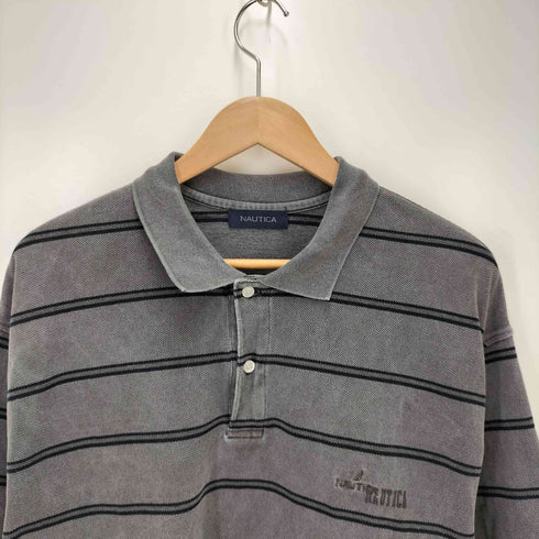 ノーティカ NAUTICA ヘビーオンス ボーダー ポロシャツ メンズ JPN:L
